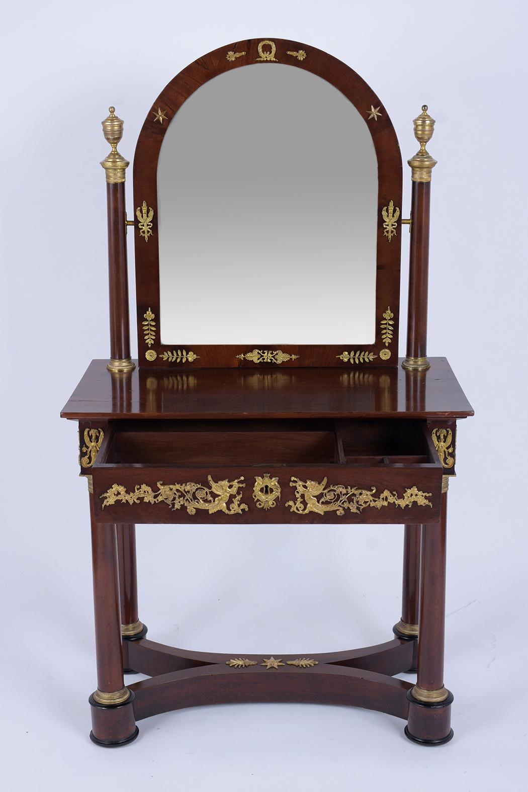 French Mid 19th Century Empire Vanity Table