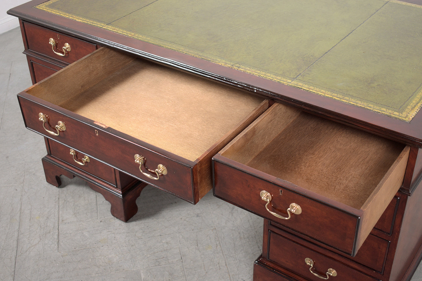 Restored George III Vintage Partner Desk