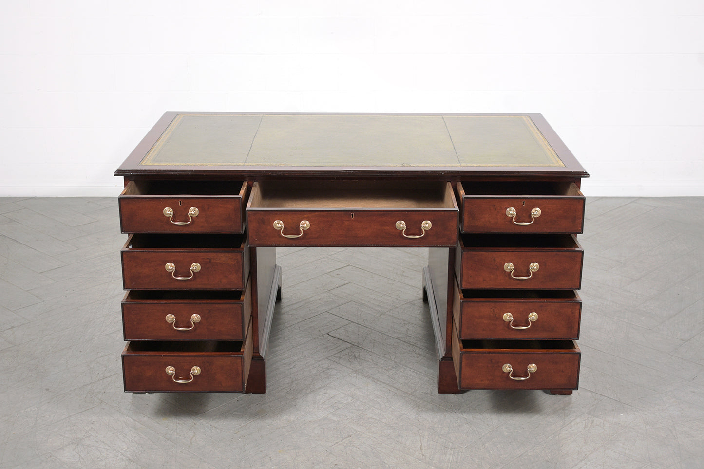 Restored George III Vintage Partner Desk