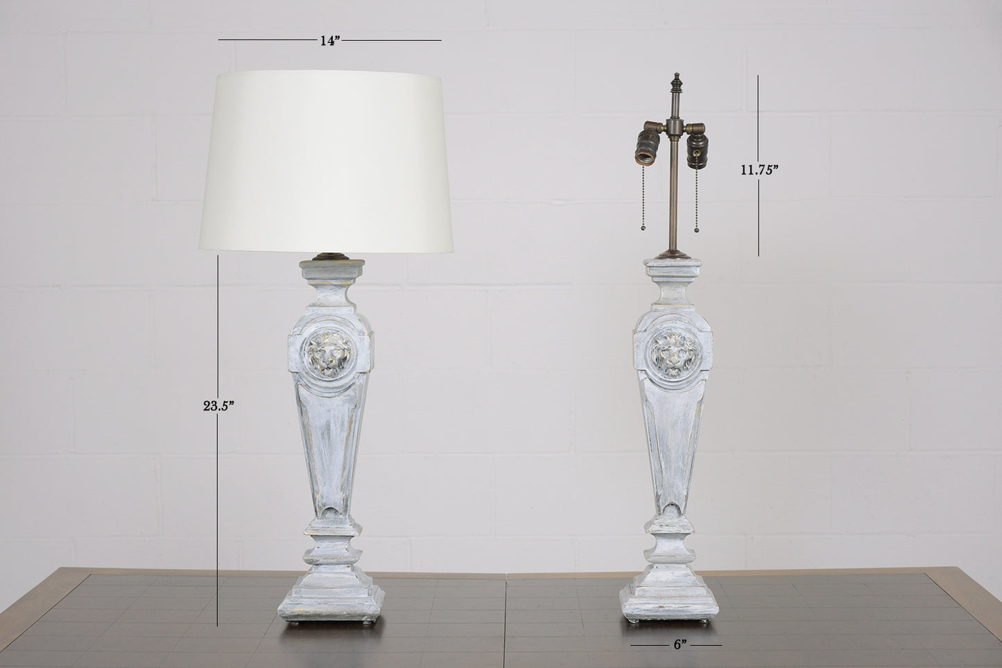 Pair of French Renaissance Style Table Lamps