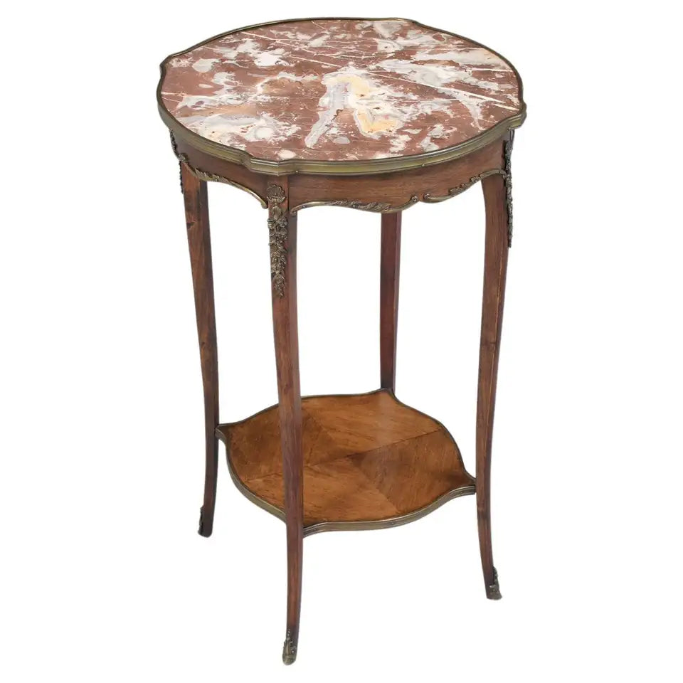 Antique Louis XV Mahogany Side Table