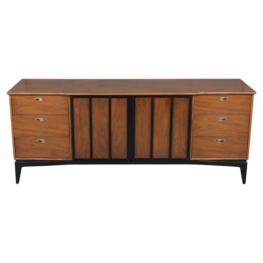 Mid Century Walnut Lacquered Chest of Drawers
