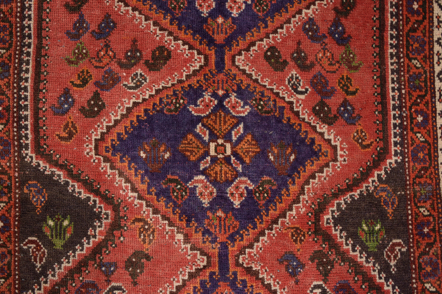 Red Vintage Textile Carpet Rug