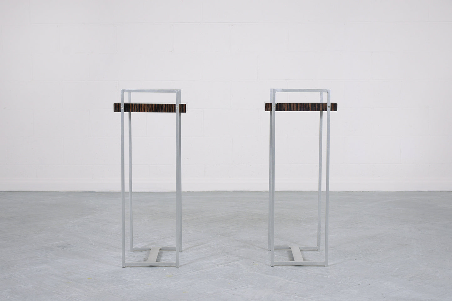 Pair of Mid Century Modern Pedestal Tables