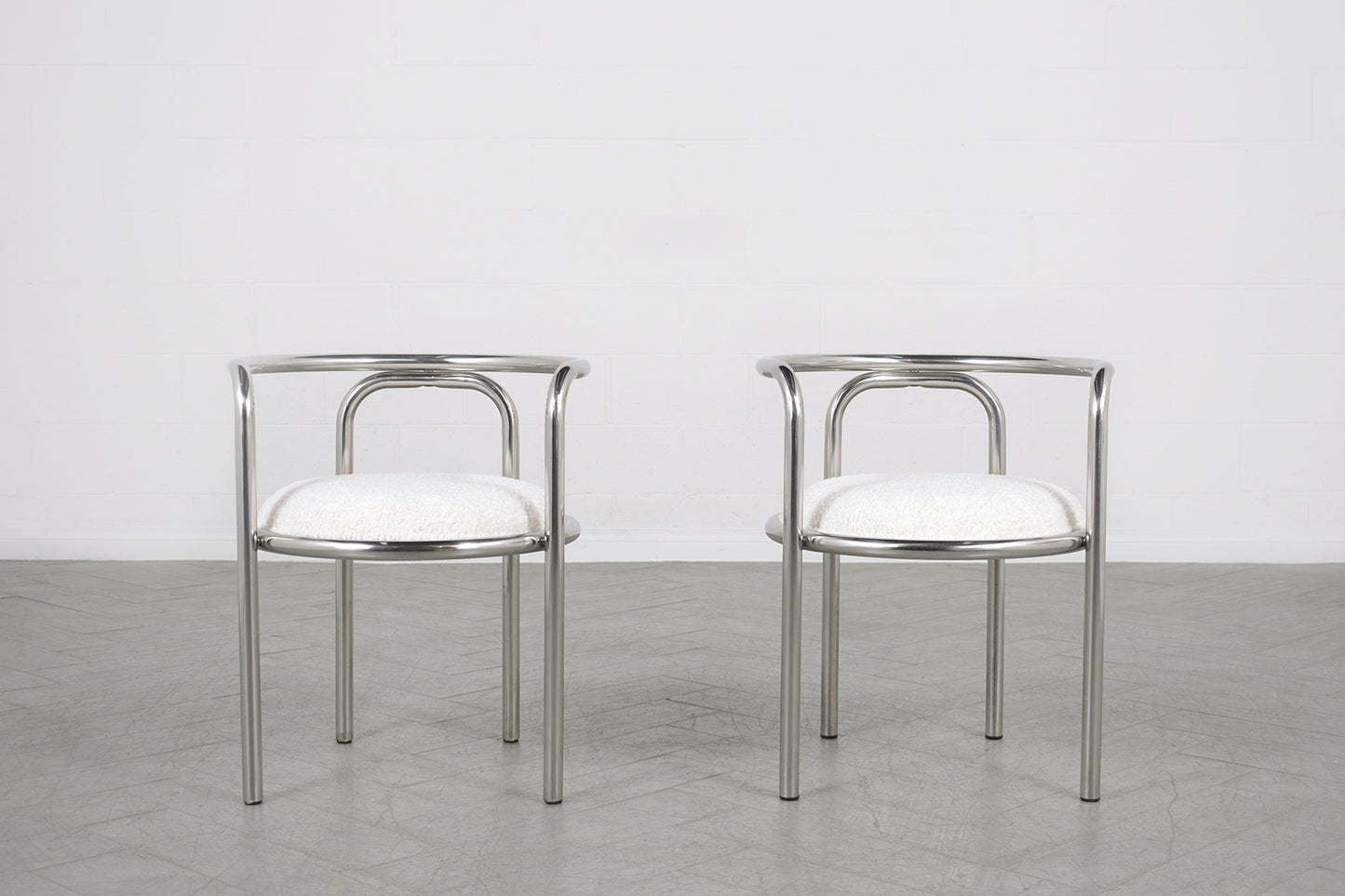 Mid-Century Modern Barrel Dining Chairs