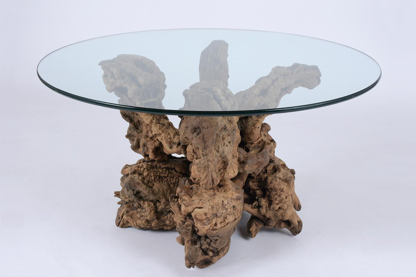 Round Organic Free-form Root Side Table, circa 1930s