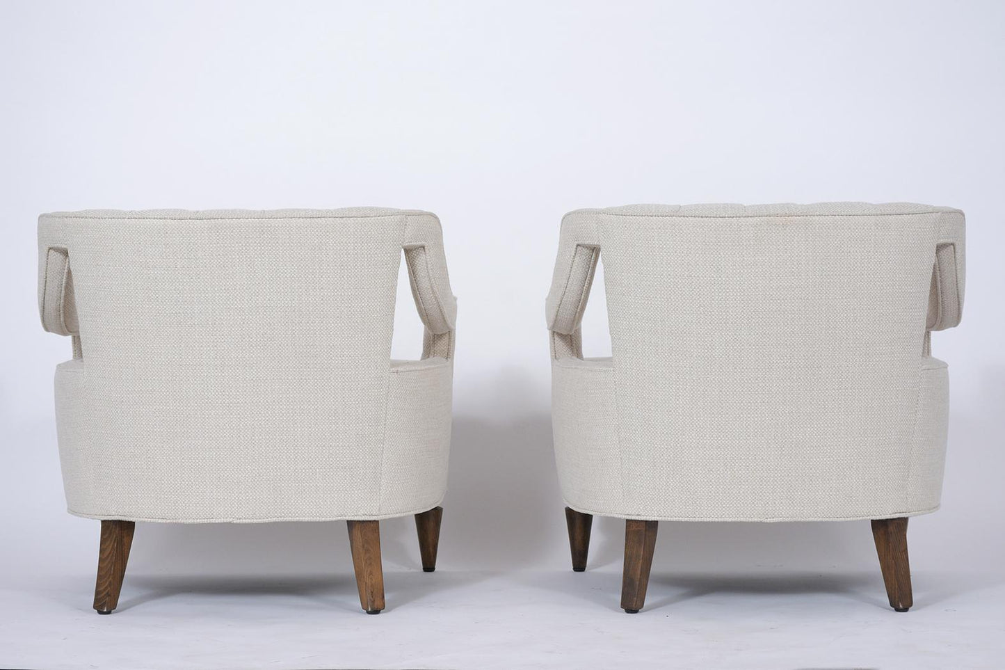Pair of Mid-Century Modern Upholstery Lounge Chairs