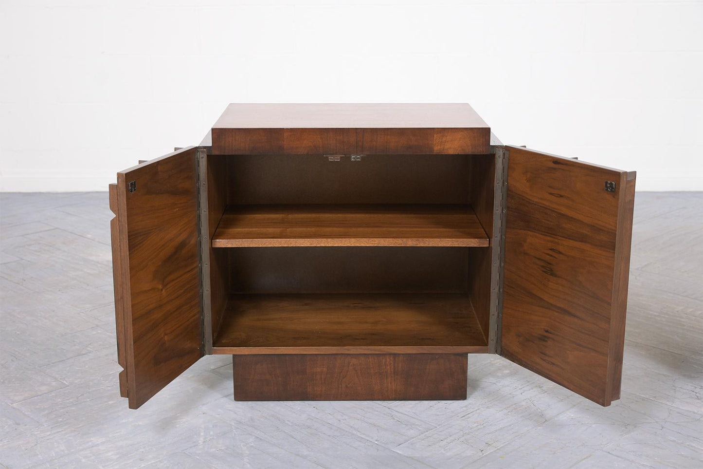 Pair of Mid-Century Carved Nightstands