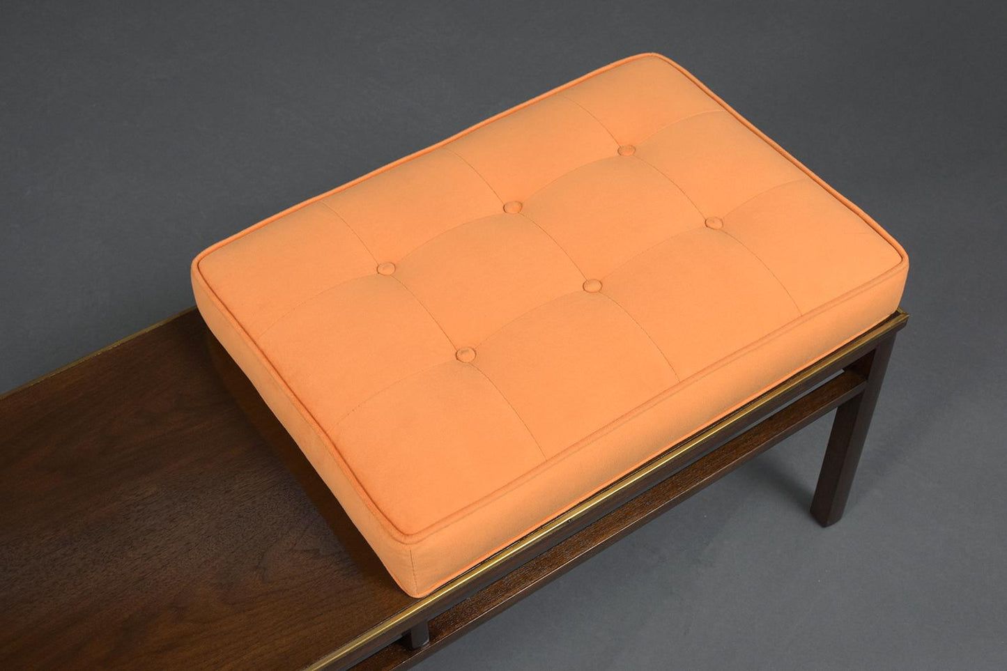 Mid-Century Upholstery Tufted Bench