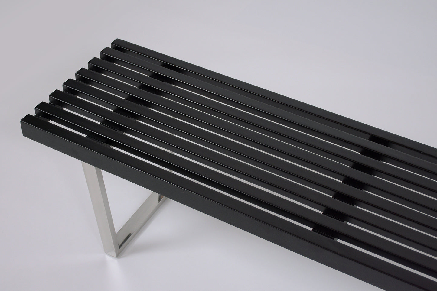 Mid-Century Modern Slat Bench