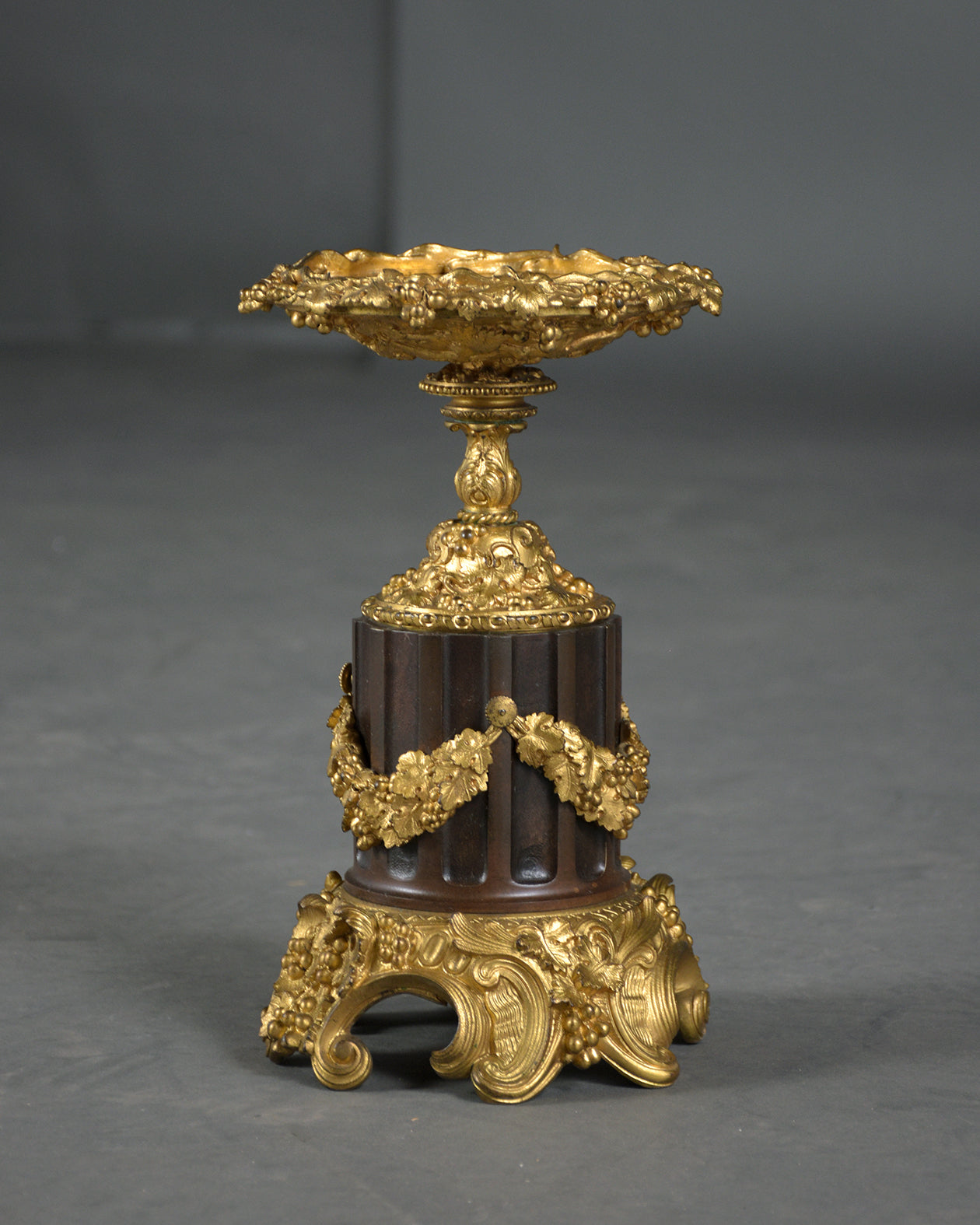 Pair of 19th Century Bronze Mounted Urns