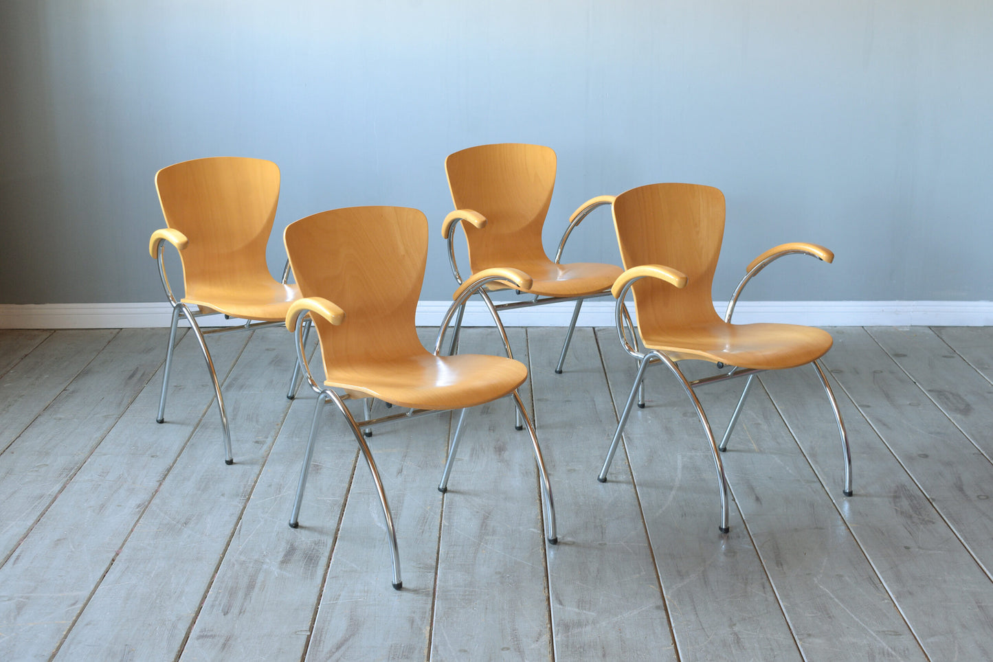21st Century Stackable Modern Dining Chairs