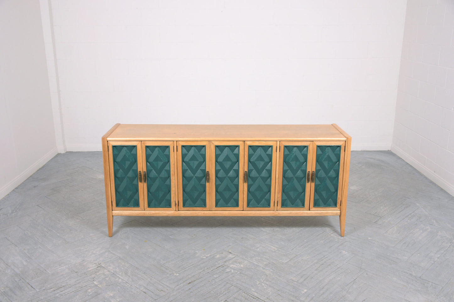 1960's Mid-Century Modern Painted Credenza