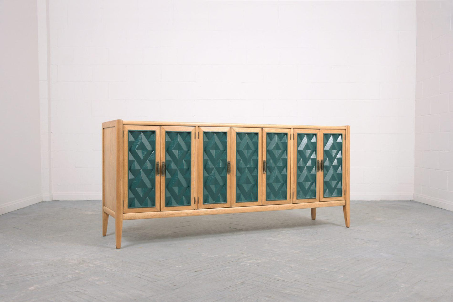1960's Mid-Century Modern Painted Credenza