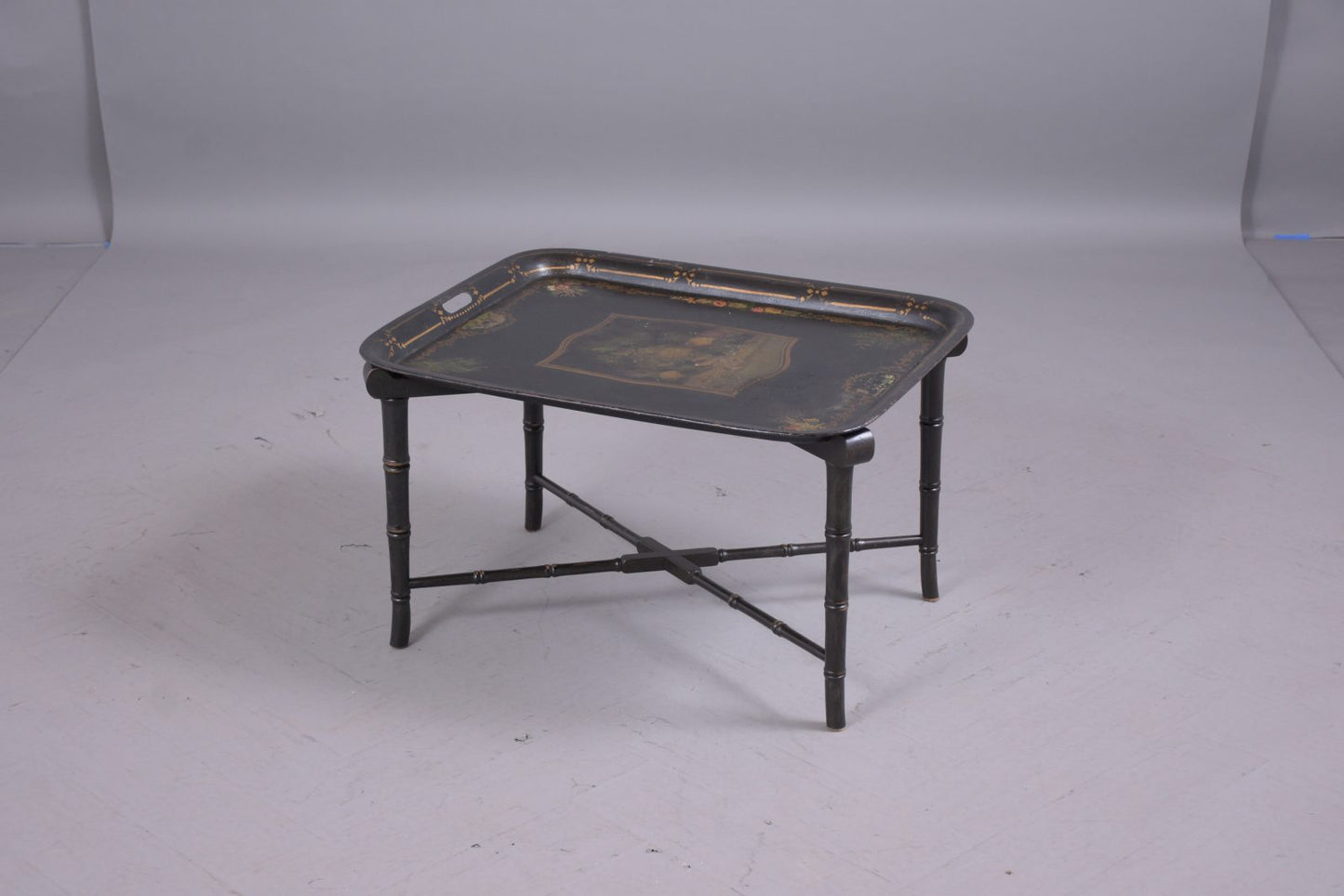 Antique Tole Tray Table