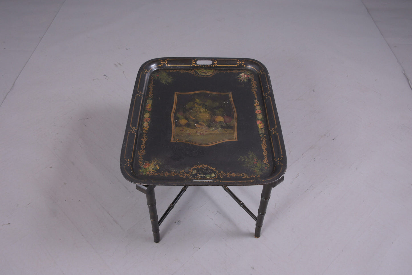 Antique Tole Tray Table