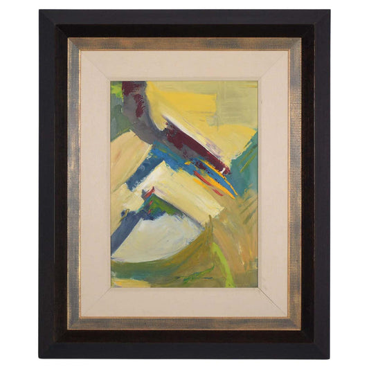 21st Century Framed Contemporary Abstract Acrylic Wall Painting
