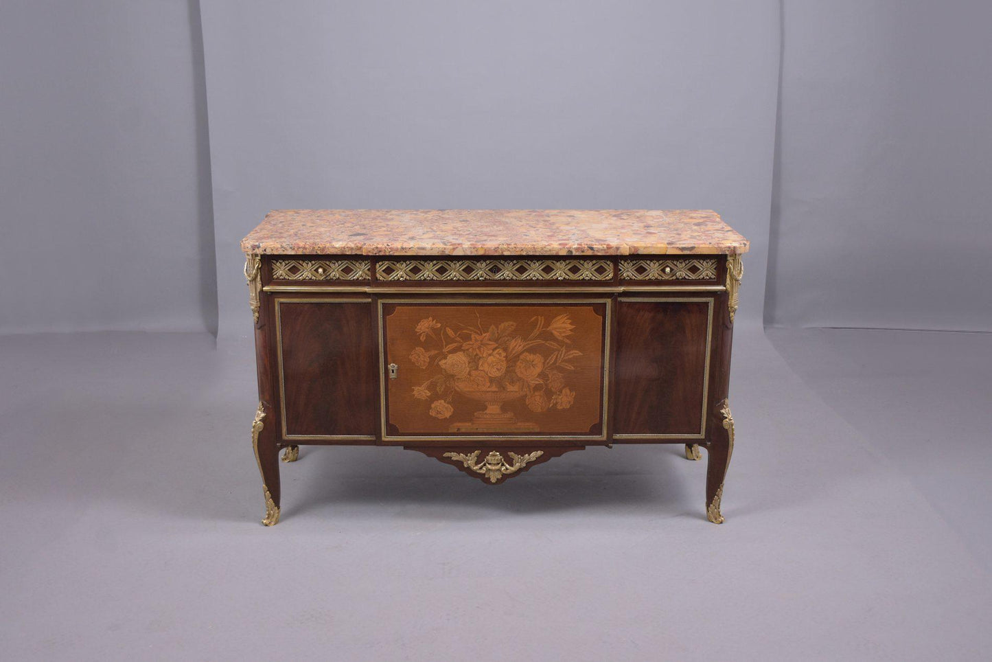 19th Century French Louis XVI Marquetry Commode