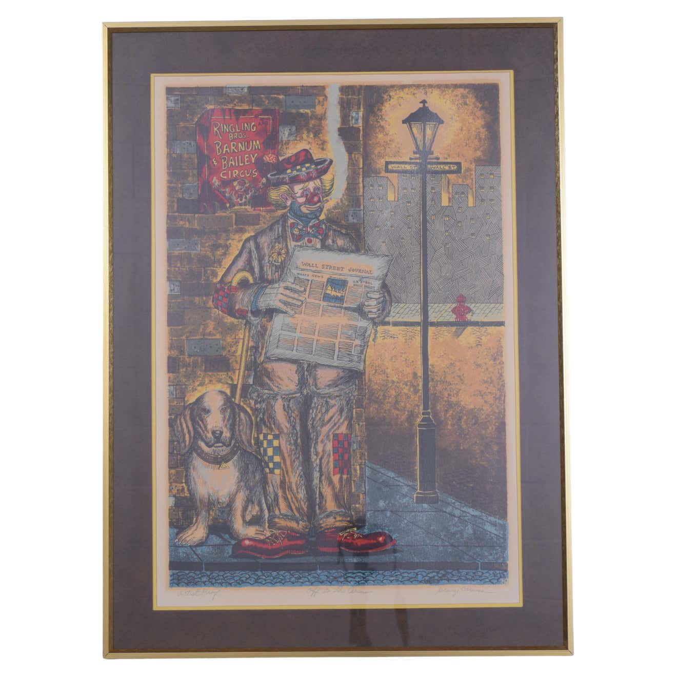 George Crionas Off to the Circus Lithograph
