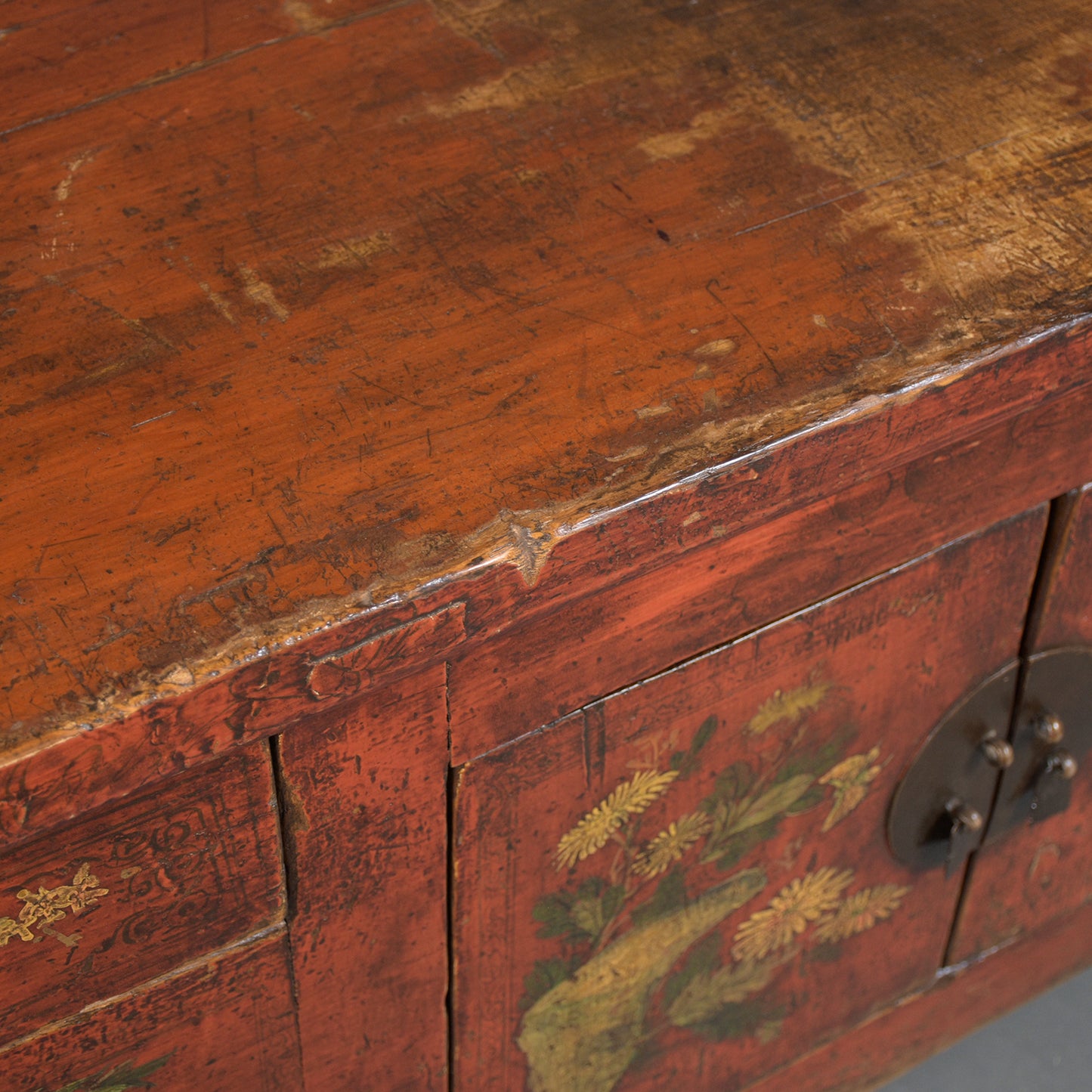 Chinese Painted Credenza