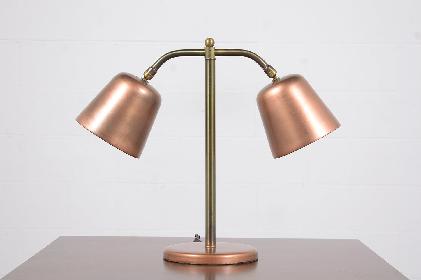 Vintage 1960s Mid-Century Modern Brass Table Lamp