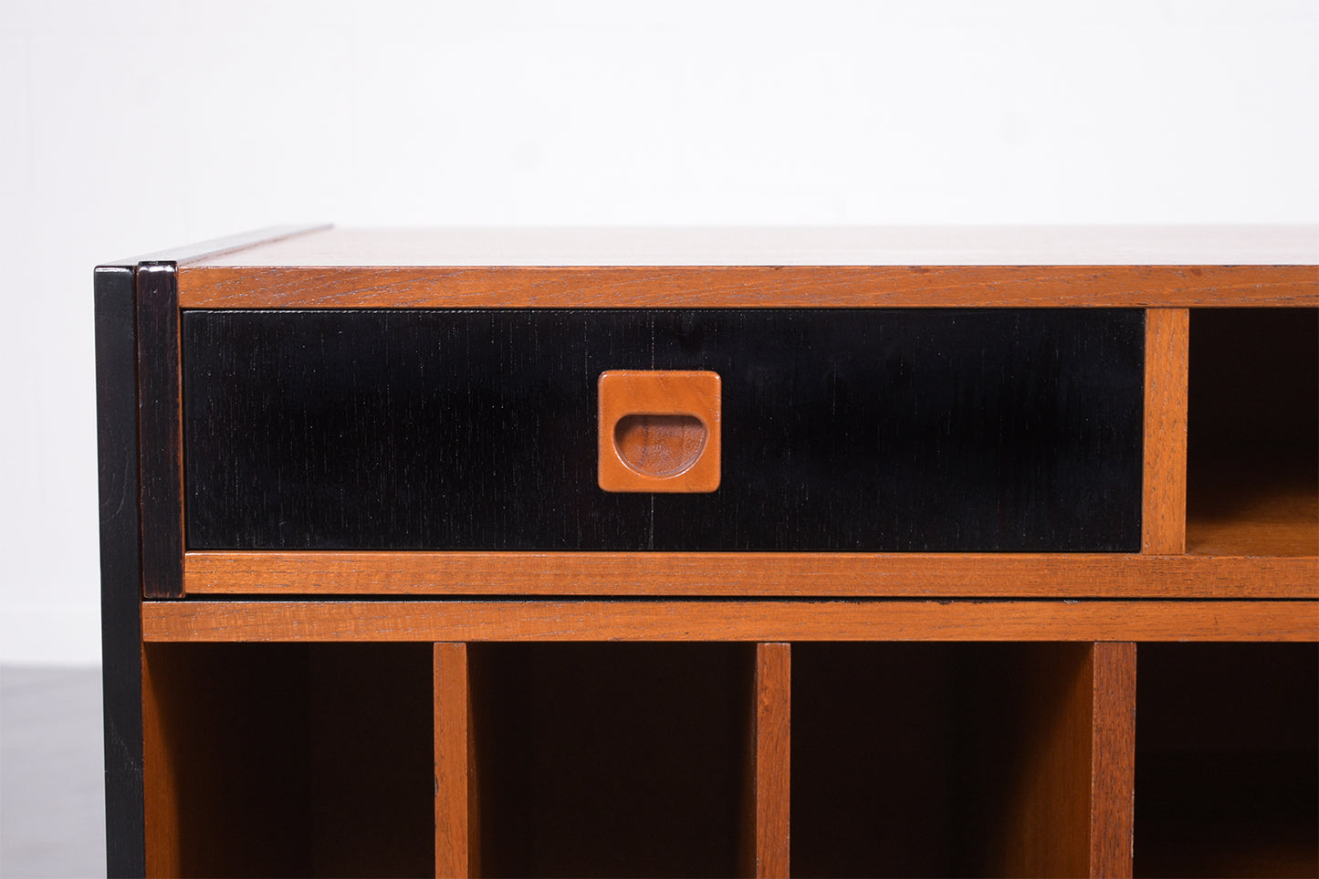 Vintage Mid-Century Modern Adjustable Cabinet: Functional Elegance Redefined