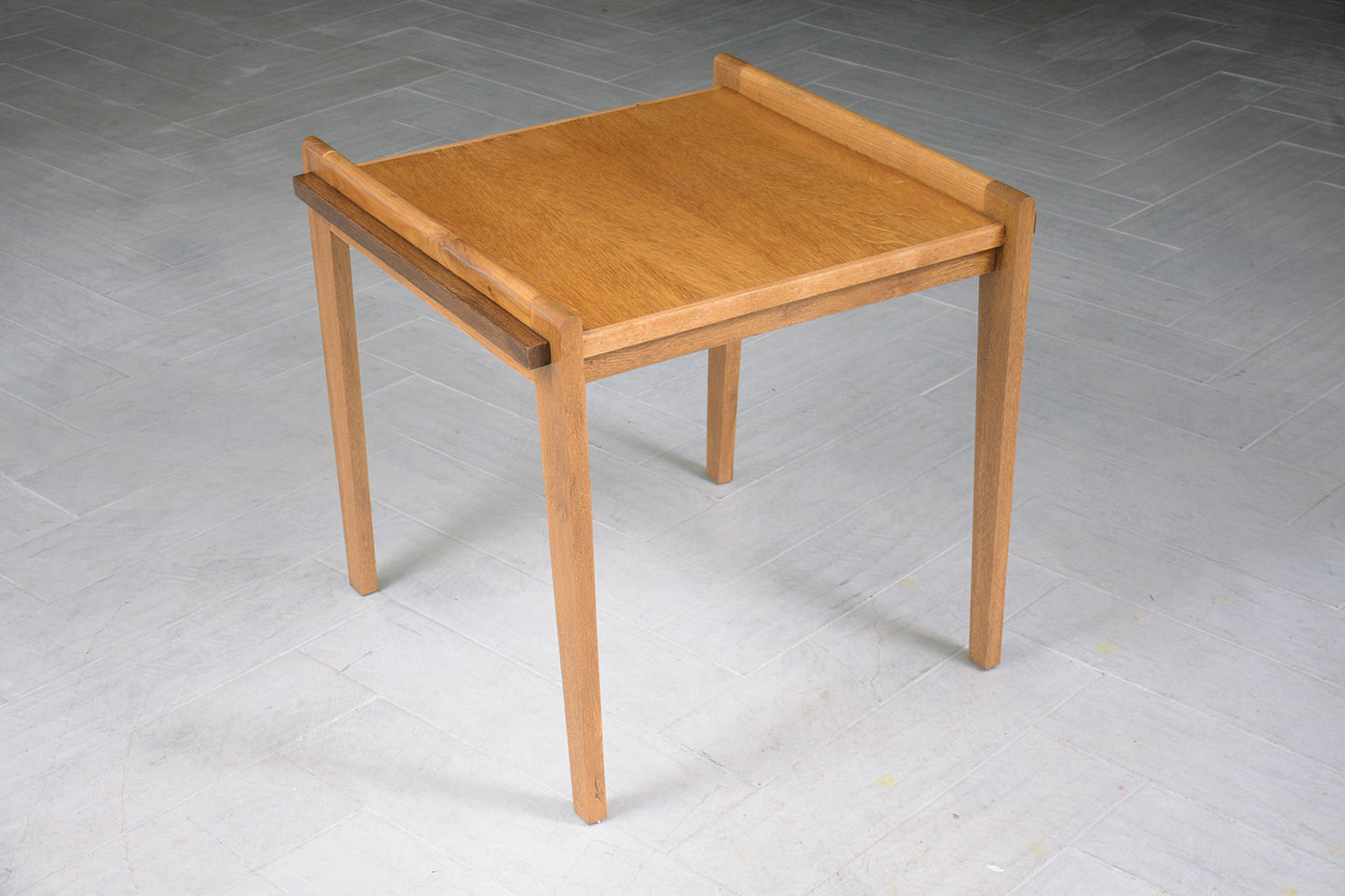 Mid-Century Modern Teak Lacquered Side Table