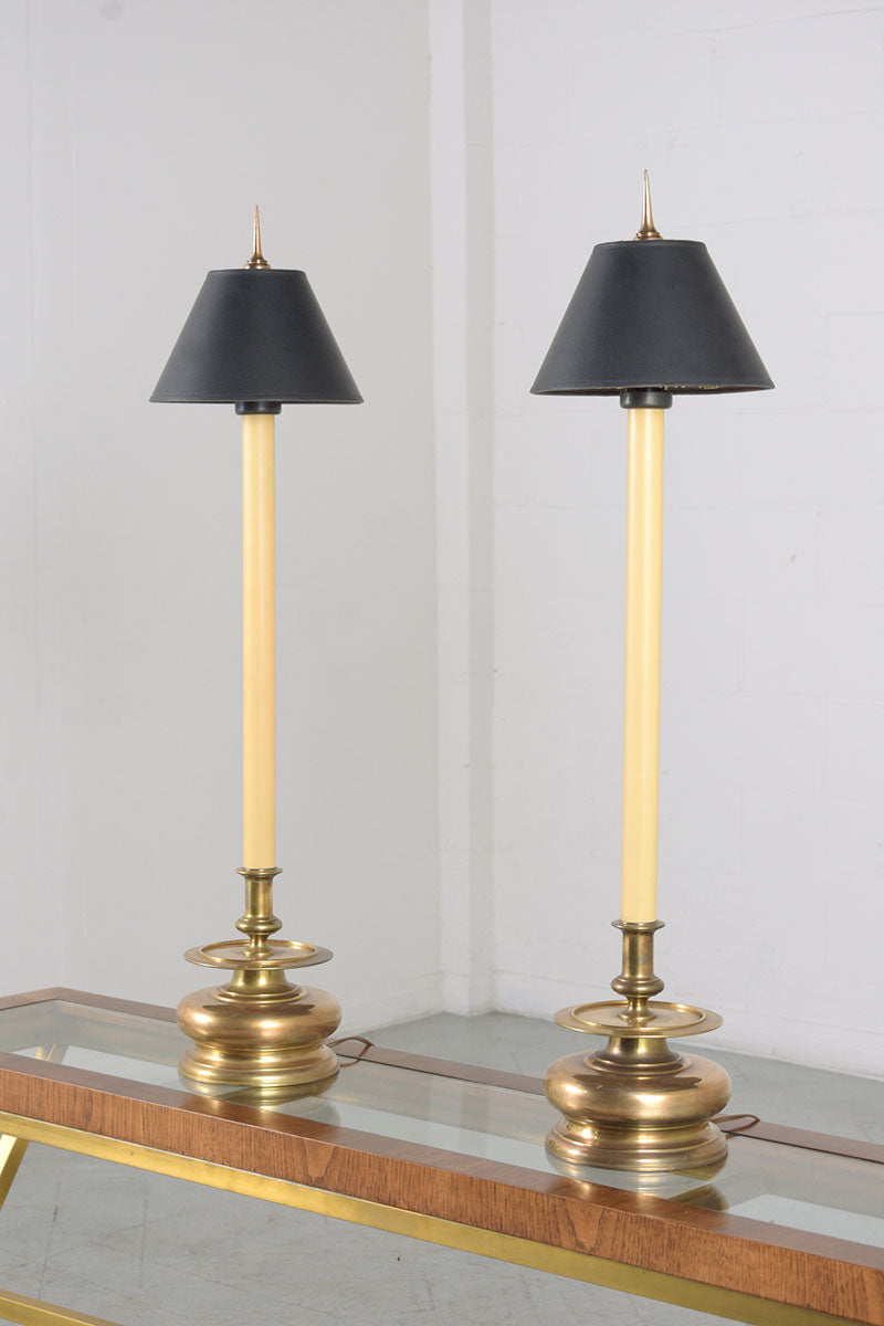 Pair of 1960s Hollywood Regency Style Table Lamps: Vintage Opulence Reimagined