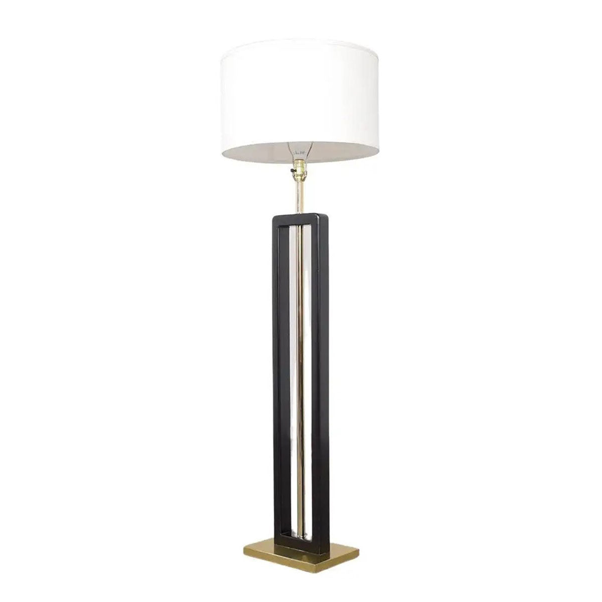 Vintage 1970s Mid-Century Modern Brass Floor Lamp