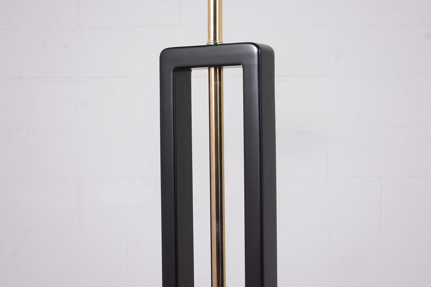 Vintage 1970s Mid-Century Modern Brass Floor Lamp