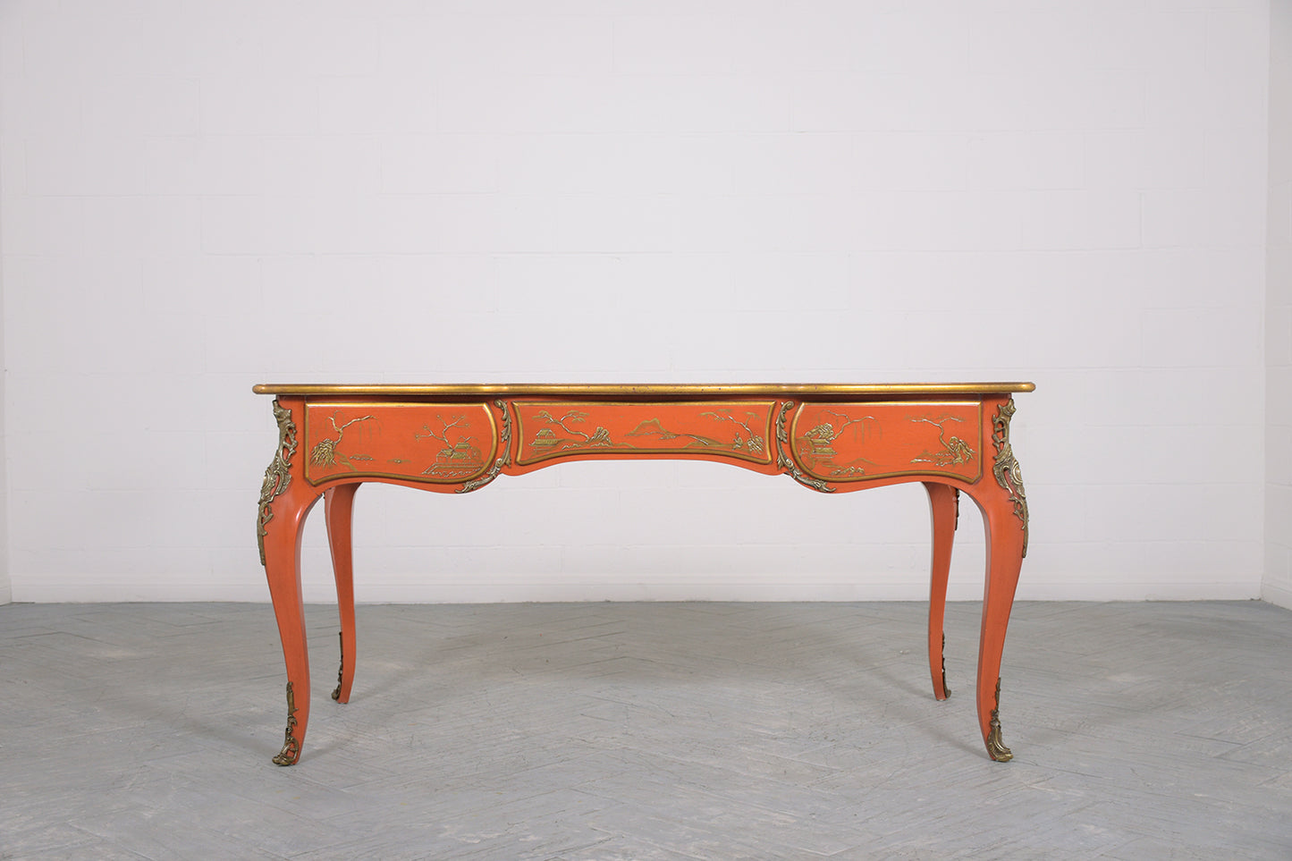 Vintage French Chinoiserie Style Desk
