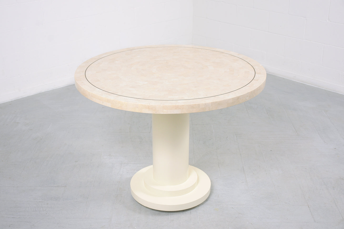 Vintage Stone Round Top Table