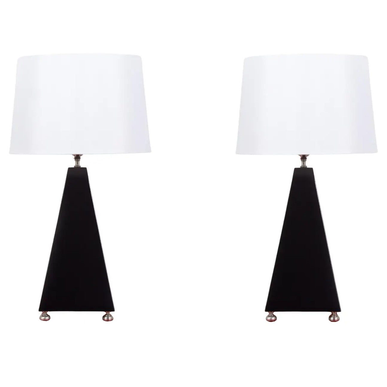 Pair of Mid-Century Obelisk Table Lamps