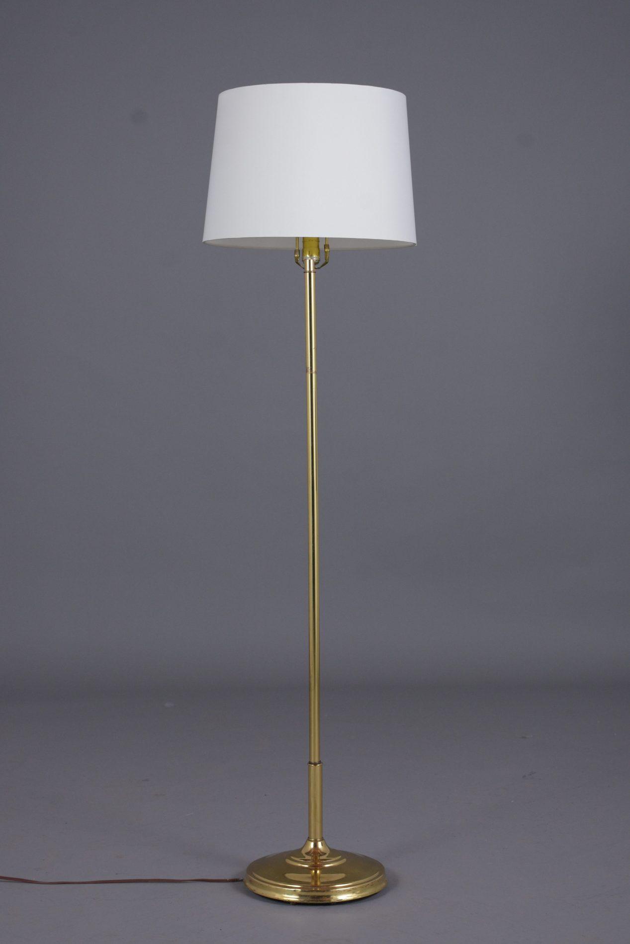 Brass Mid-Century Modern Adjustable Floor Lamp