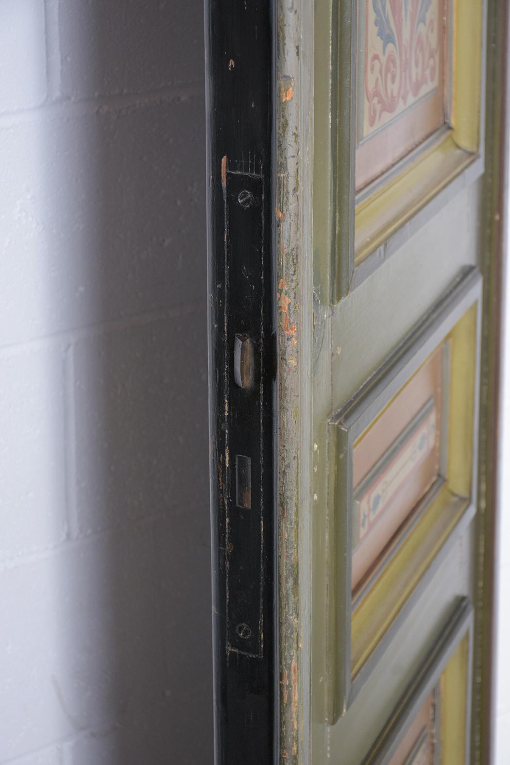 Pair of 19th Century French Painted Paneling Doors