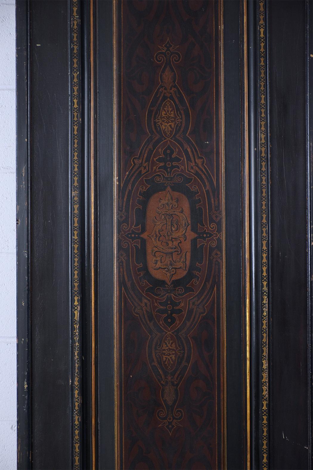 Pair of 19th Century French Painted Paneling Doors