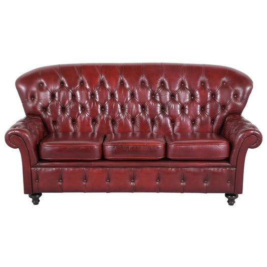 Vintage Leather Chesterfield Sofa