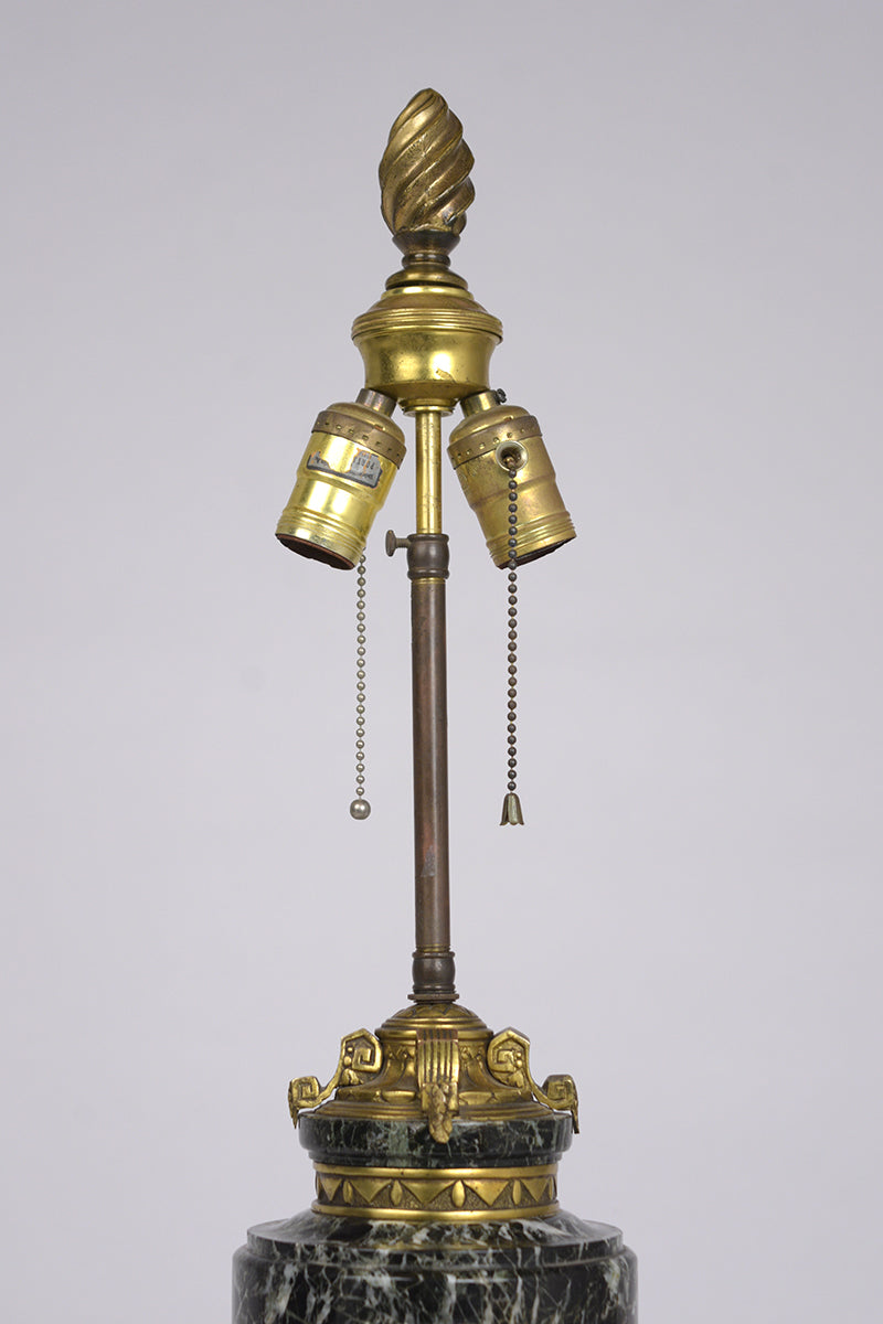 Pair of Antique Louis XVI Marble Lamps
