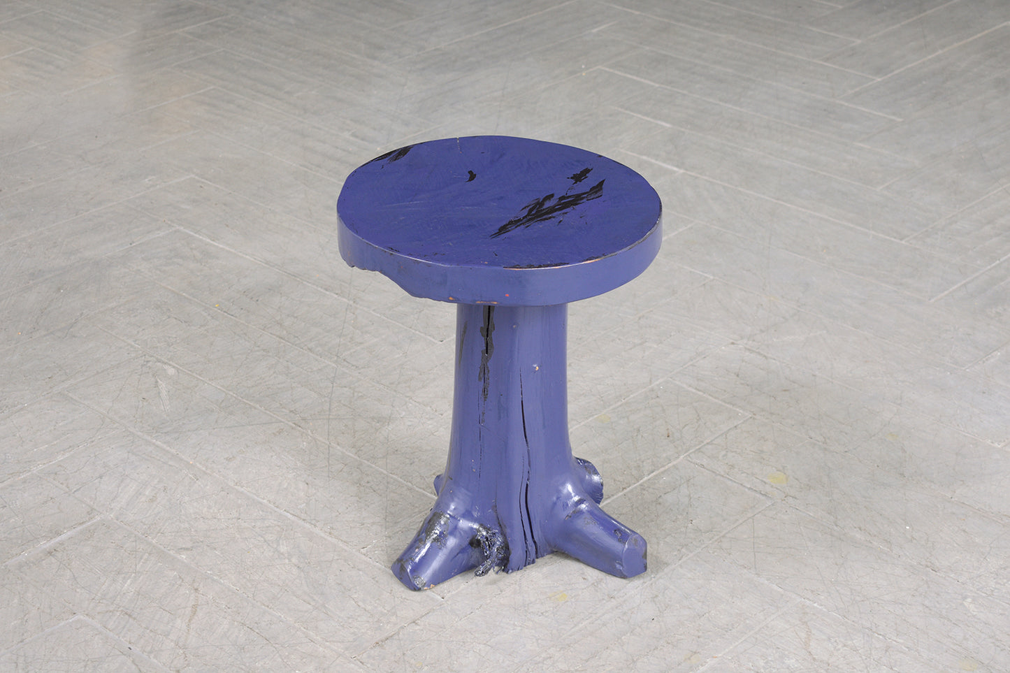 Restored 1960s Organic Modern Style Side Table